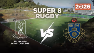 Super 8 Rugby Tauranga Boys' College vs Rotorua Boys' High
